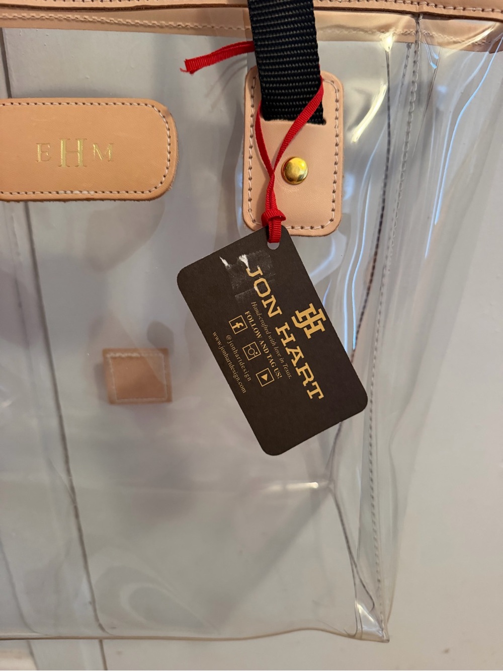 Authentic Jon Hart Clear Tote Bag